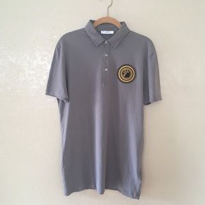 Men’s Versace Collection Logo Patch Cotton Polo
